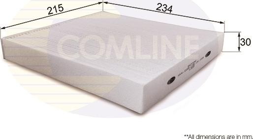 Comline EKF330 - Фильтр воздуха в салоне autosila-amz.com