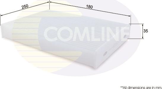 Comline EKF371 - Фильтр воздуха в салоне autosila-amz.com