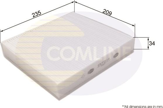 Comline EKF214 - Фильтр воздуха в салоне autosila-amz.com