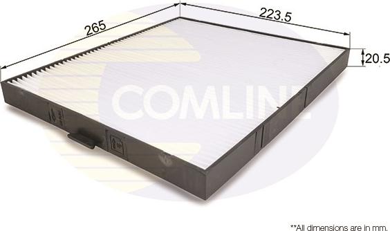 Comline EKF224 - Фильтр воздуха в салоне autosila-amz.com