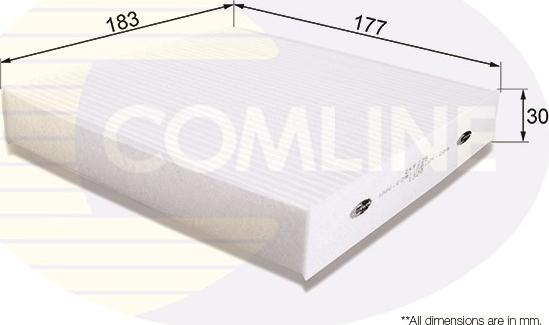 Comline EKF225 - Фильтр воздуха в салоне autosila-amz.com