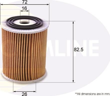 Comline EOF167 - Масляный фильтр autosila-amz.com