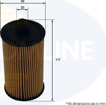 Comline EOF343 - Масляный фильтр autosila-amz.com