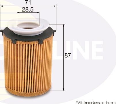 Comline EOF256 - Масляный фильтр autosila-amz.com