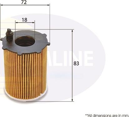 Comline EOF206 - Масляный фильтр autosila-amz.com