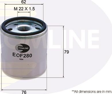 Comline EOF280 - Масляный фильтр autosila-amz.com