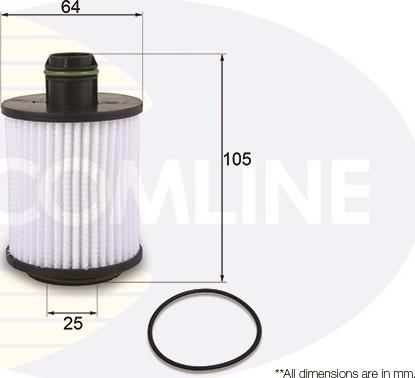Comline EOF238 - Масляный фильтр autosila-amz.com