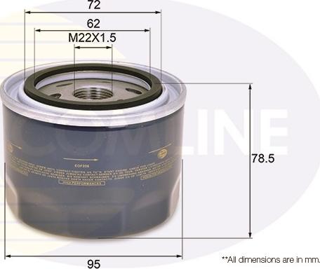 Comline EOF228 - Масляный фильтр autosila-amz.com