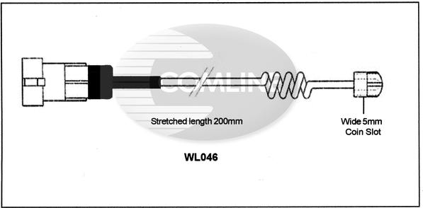 Comline WL046 - Сигнализатор, износ тормозных колодок autosila-amz.com