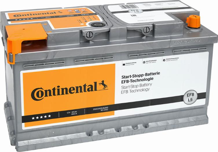Continental 2800012041280 - Стартерная аккумуляторная батарея, АКБ autosila-amz.com