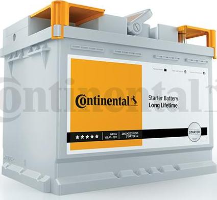 Continental 2800012034280 - Стартерная аккумуляторная батарея, АКБ autosila-amz.com