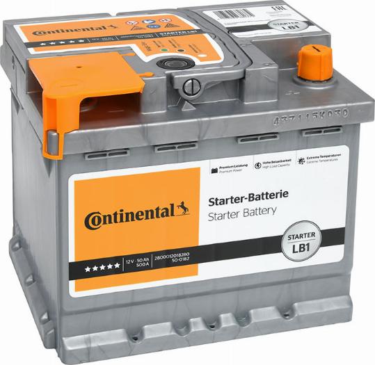 Continental 2800012018280 - Стартерная аккумуляторная батарея, АКБ autosila-amz.com