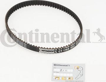 Continental CT1169 - Зубчатый ремень ГРМ autosila-amz.com