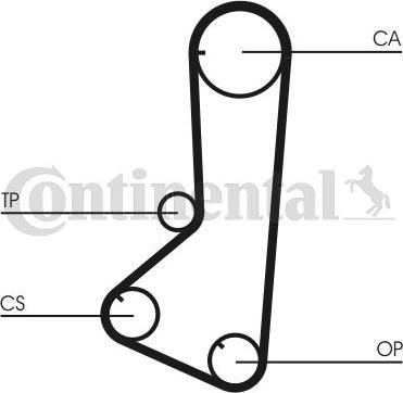 Contitech CT 839 - Зубчатый ремень ГРМ autosila-amz.com