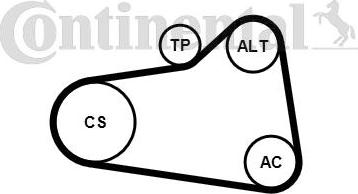 Contitech 6PK905 EXTRA K1 - Поликлиновый ременный комплект autosila-amz.com