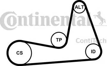 Continental 6PK1130K1 - Поликлиновый ременный комплект autosila-amz.com