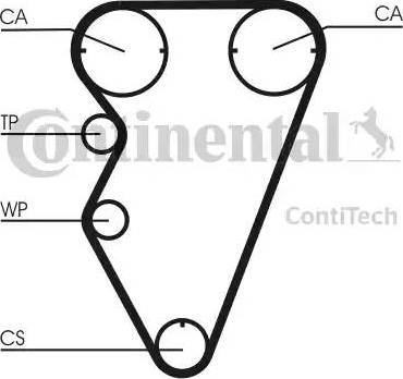 Continental CT929 - Зубчатый ремень ГРМ autosila-amz.com