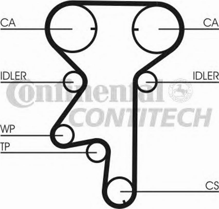 Contitech CT975K1 - Комплект зубчатого ремня ГРМ autosila-amz.com