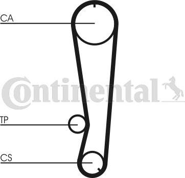 Contitech CT 569 - Зубчатый ремень ГРМ autosila-amz.com