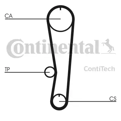 Continental CT568 - Зубчатый ремень ГРМ autosila-amz.com