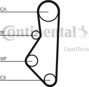 Continental CT533 - Зубчатый ремень ГРМ autosila-amz.com