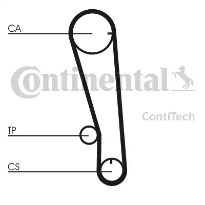 Continental CT665 - Зубчатый ремень ГРМ autosila-amz.com