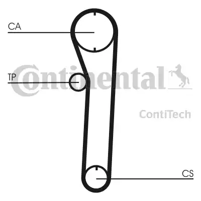 Continental CT680 - Зубчатый ремень ГРМ autosila-amz.com