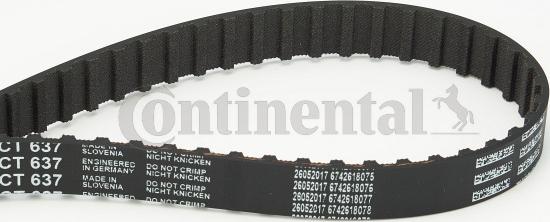 Contitech CT637 - Зубчатый ремень ГРМ autosila-amz.com