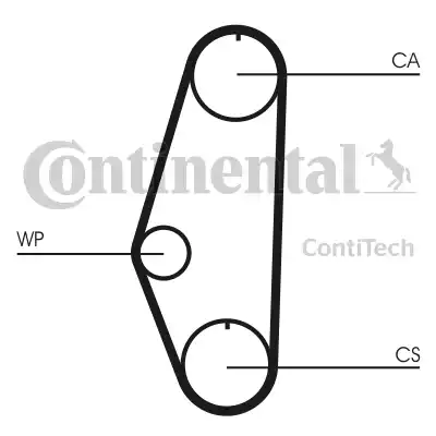 Continental CT629 - Зубчатый ремень ГРМ autosila-amz.com