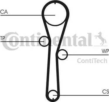 Continental CT1045WP1 - Комплект зубчатого ремня ГРМ autosila-amz.com