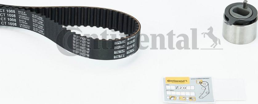 Contitech CT1008K2 - Комплект зубчатого ремня ГРМ autosila-amz.com