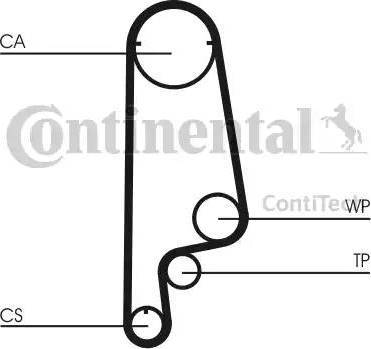 Continental CT1070K1 - Комплект зубчатого ремня ГРМ autosila-amz.com