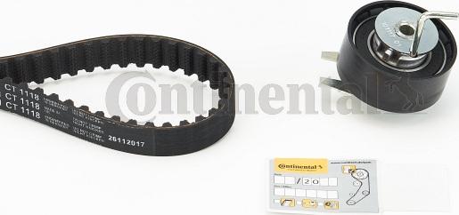 Contitech CT 1118 K1 - Комплект зубчатого ремня ГРМ autosila-amz.com