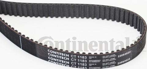 Contitech CT 1183 - Зубчатый ремень ГРМ autosila-amz.com