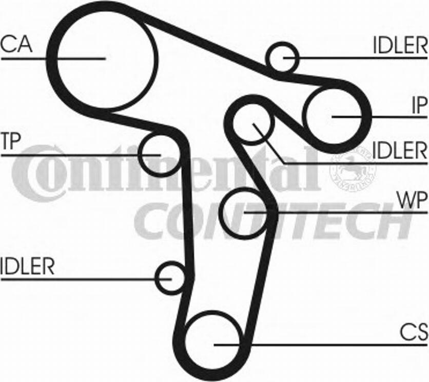 Contitech CT1139K1 - Комплект зубчатого ремня ГРМ autosila-amz.com