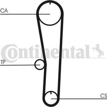 Contitech CT 1132 - Зубчатый ремень ГРМ autosila-amz.com