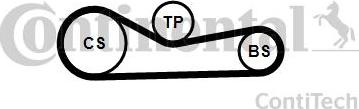 Continental CT1232 - Зубчатый ремень ГРМ autosila-amz.com