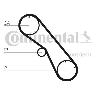 Continental CT860 - Зубчатый ремень ГРМ autosila-amz.com