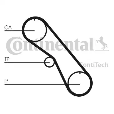 Continental CT861 - Зубчатый ремень ГРМ autosila-amz.com