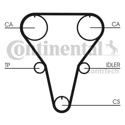 Continental CT769 - Зубчатый ремень ГРМ autosila-amz.com