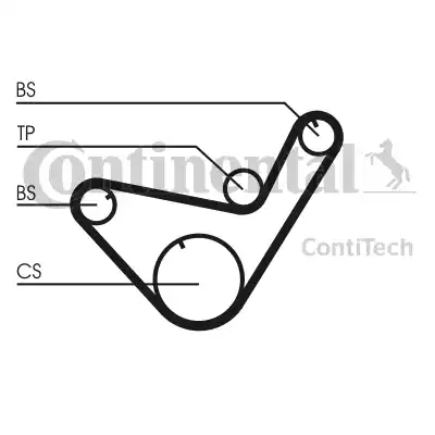 Continental CT714 - Зубчатый ремень ГРМ autosila-amz.com