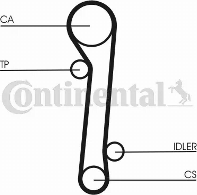 Contitech CT781K1 - Комплект зубчатого ремня ГРМ autosila-amz.com