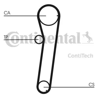 Continental CT739 - Зубчатый ремень ГРМ autosila-amz.com