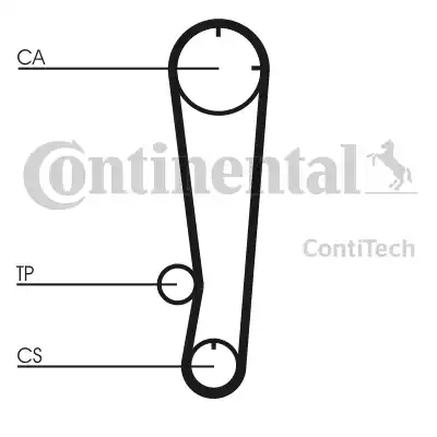 Continental CT738 - Зубчатый ремень ГРМ autosila-amz.com