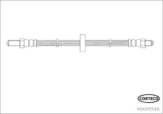 Corteco 49405546 - Тормозной шланг autosila-amz.com