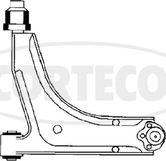 Corteco 49400816 - Рычаг подвески колеса autosila-amz.com