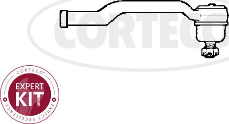 Corteco 49401490 - Наконечник рулевой тяги, шарнир autosila-amz.com