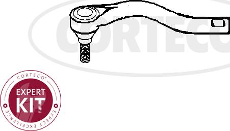Corteco 49401621 - Наконечник рулевой тяги, шарнир autosila-amz.com