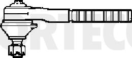 Corteco 49401385 - Наконечник рулевой тяги, шарнир autosila-amz.com