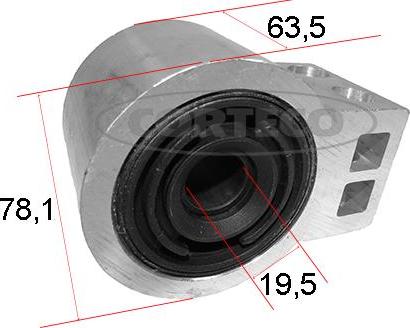 Corteco 49403033 - Сайлентблок, рычаг подвески колеса autosila-amz.com